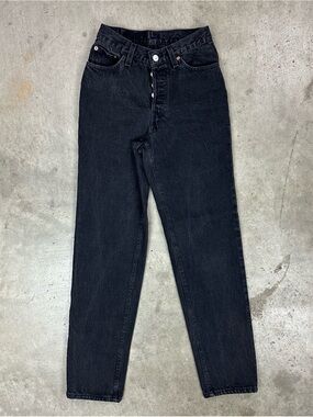 Vintage Women’s 90’s USA Levi’s 501 Jet Black Jeans